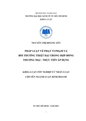 Luận văn pháp luật về phạt vi phạm và bồi thường thiệt hại trong hợp đồng thương mại các hình thức chế tài trong vi phạm hợp đồng thương mại phạt vi phạm trong hợp đồng mua bán