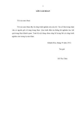 Luận văn hoàn thiện công tác quản lý thuế đối với các doanh nghiệp tại chi cục thuế thành phố nha trang