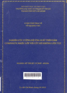 Luận văn thạc sĩ nghiên cứu cường độ ứng suất trên dầm composite nhiều lớp với cốt sợi không liên tục