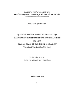 Luận văn thạc sĩ quản trị báo chí truyền thông quản trị truyền thông marketing tại các công ty kinh doanh dòng sách tự lực selfhelp khảo sát công ty cổ phần sách thái hà và công ty cổ phần văn hóa và truyền thông nhã nam