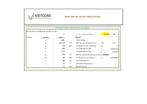 File excel tính toán móng cọc nhồi cọc ép theo tcvn 103042014