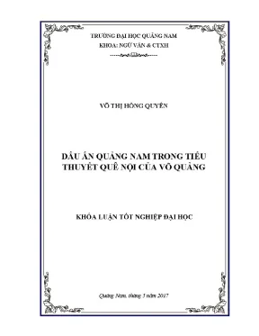 1319 dấu ấn quảng nam trong tiểu thuyết quê nội của võ quảng võ thị hồng quyên luận văn đh quảng nam