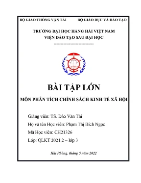 Bài tập lớn môn phân tích chính sách kinh tế xã hội phân tích chính sách tiền tệ nhằm ứng phó dịch covid 19