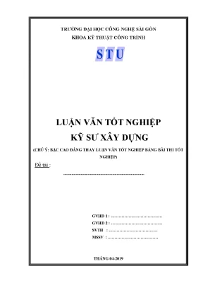Hướng dẫn luận văn tốt nghiệp kỹ thuật công trình