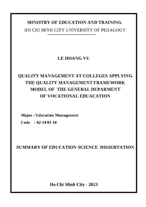 3 tóm tắt luận án tiếng anh