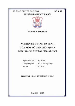 Tóm tắt luận án tiến sĩ tiếng việt