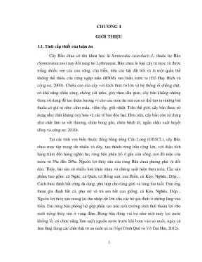 Luận án tiến sĩ kinh tế nông nghiệp đánh giá giá trị kinh tế của sản phẩm rừng bần tại đồng bằng sông cửu long