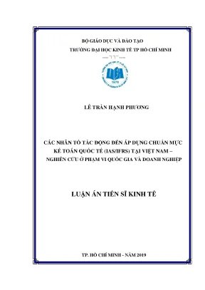 Luận án ts các nhân tố tác động đến áp dụng chuẩn mực kế toán quốc tế iasifrs tại việt nam nghiên cứu ở phạm vi quốc gia và doanh nghiệp