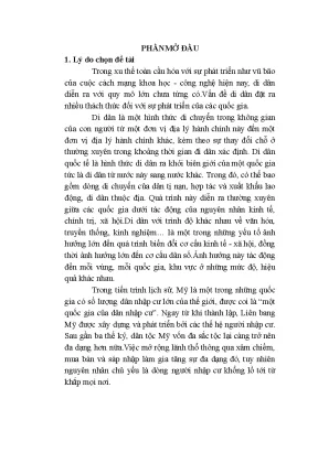 Luận văn thạc sĩ lịch sử thế giới về quá trình nhập cư của người nhật bản vào mỹ