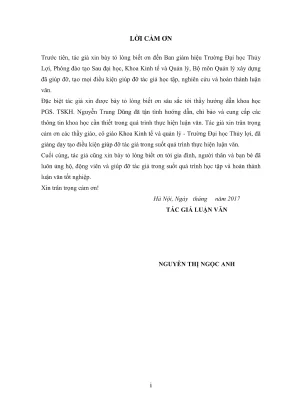 Luận văn thạc sĩ quản lý tài nguyên và môi trường đánh giá hiệu quả kinh tế xã hội dự án di dân tái định cư phục vụ việc xây dựng thủy điện bản chát huyện than uyên