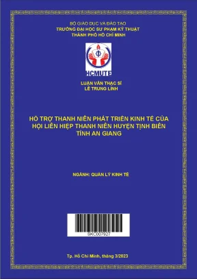 Luận văn thạc sĩ hỗ trợ thanh niên phát triển kinh tế của hội liên hiệp thanh niên huyện tịnh biên tỉnh an giang