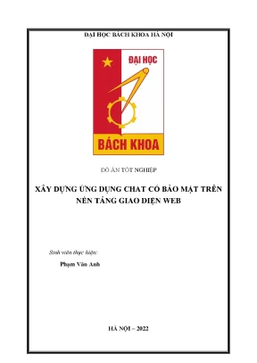 Xây dựng ứng dụng chat có bảo mật trên nền tảng giao diện web luận văn thạc sĩ