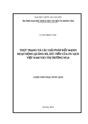 Luận văn du lịch thị trường nga du lịch việt nam quảng bá