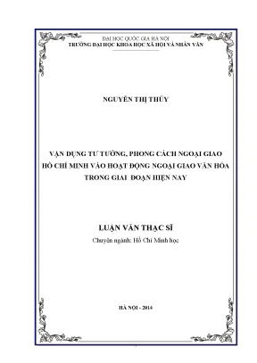 Luận văn vận dụng tƣ tƣởng phong cách ngoại giao