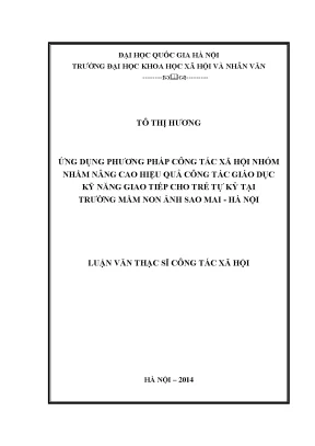Luận văn công tác xã hội kỹ năng giao tiếp công tác giáo dục trẻ chậm phát triển trí tuệ