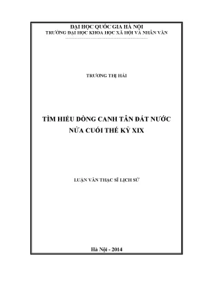 Luận văn tìm hiểu dòng canh tân đất nước nửa cuổi thế kỷ xix