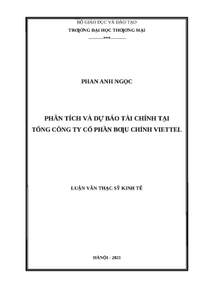 Luận văn thạc sĩ phân tích và dự báo tài chính tại tổng công ty cổ phần bƣu chính viettel
