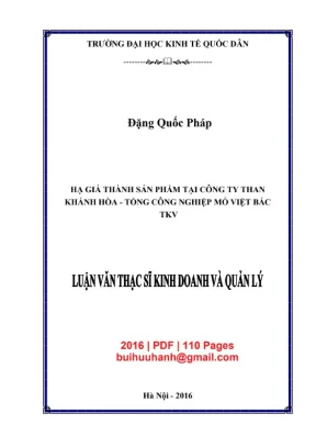 Luận văn thạc sĩ ha gia thanh san pham tai cong ty than khanh hoa tong cong nghiep mo viet bac tkv