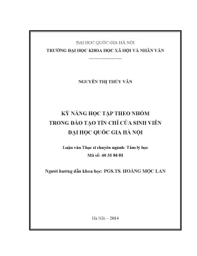 Luận văn tâm lý học học tập theo nhóm tâm lý học thanh niên
