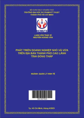 Luận văn thạc sĩ phát triển doanh nhiệp nhỏ và vừa trên địa bàn thành phố cao lãnh tỉnh đồng tháp