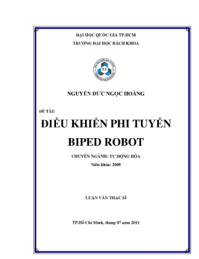 Luận văn thạc sĩ tự động hóa điều khiển phi tuyến biped robot