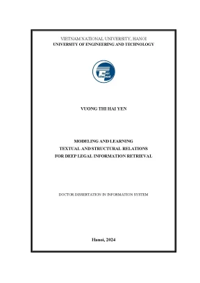 Luận văn modeling and learning textual and structural relations for deep legal information retrieval
