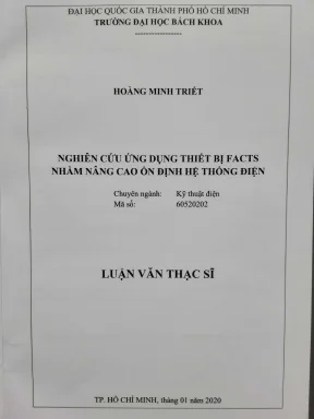 Luận văn thạc sĩ kỹ thuật điện nghiên cứu ứng dụng thiết bị acts nhằm nâng cao ổn định hệ thống điện