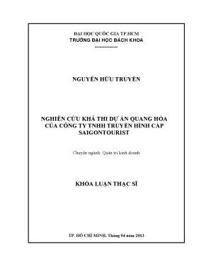 Luận văn thạc sĩ quản trị kinh doanh nghiên cứu khả thi dự án quang hóa của công ty tnhh truyền hình cáp saigontourist
