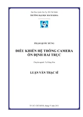 Luận văn thạc sĩ tự động hóa điều khiển hệ thống camera ổn định hai trục