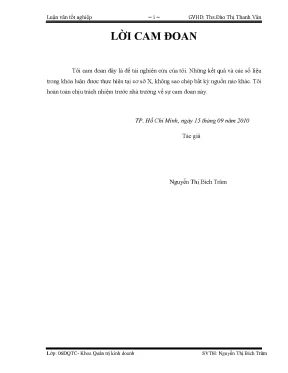 Luận văn phân tích tình hình tài chính tại công ty tnhh tm cn hồng quang
