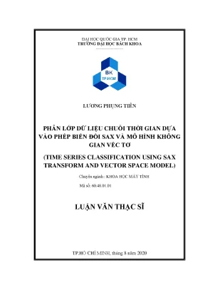 Luận văn thạc sĩ khoa học máy tính phân lớp dữ liệu chuỗi thời gian dựa vào phép biến đổi sax và mô hình không gian véc tơ