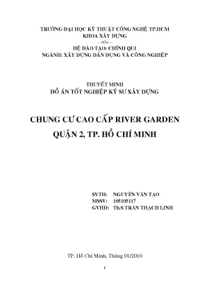 Luận văn thiết kế chung cư cao cấp river garden q2 tphcm