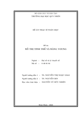 Luận văn thạc sĩ đại số và lý thuyết số đồ thị tinh thể và bảng young