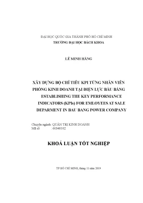 Luận văn thạc sĩ quản trị kinh doanh xây dựng bộ chỉ tiêu kpi từng nhân viên phòng kinh doanh tại điện lực bàu bàng