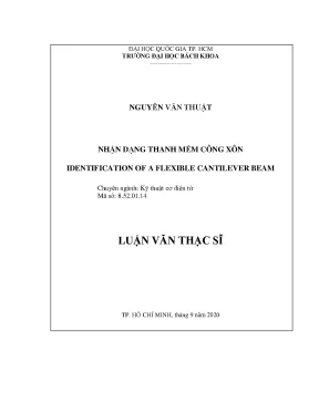 Luận văn thạc sĩ kỹ thuật cơ điện tử nhận dạng thanh mềm công xôn