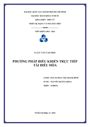 Luận văn thạc sĩ thiết bị mạng và nhà máy điện phương pháp điều khiển trực tiếp tải điều hòa