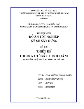 Luận văn thiết kế chung cư bắc linh đàm