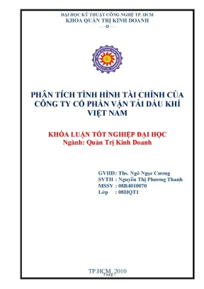 Luận văn phân tích tình hình tài chính của công ty cổ phần vận tải dầu khí việt nam
