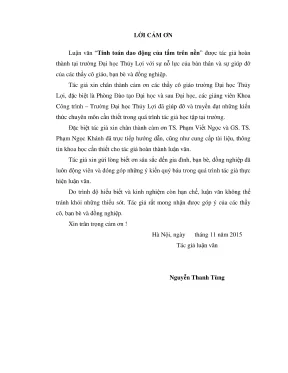 Luận văn thạc sĩ xây dựng công trình thủy tính toán dao động của tấm trên nền