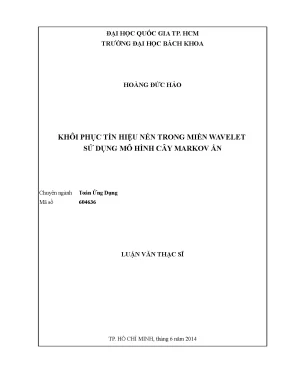 Luận văn thạc sĩ toán ứng dụng khôi phục tín hiệu nén trong miền wavelet sử dụng mô hình cây markov ẩn