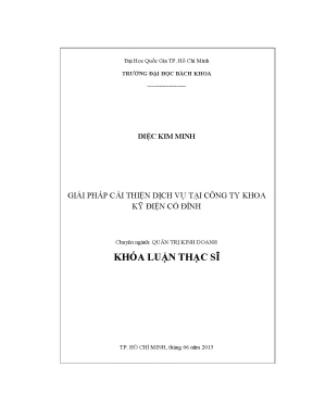 Luận văn thạc sĩ quản trị kinh doanh giải pháp cải thiện dịch vụ tại công ty khoa kỹ điện cố đỉnh