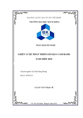 Luận văn thạc sĩ kỹ thuật hàng không chiến lược phát triển sân bay cam ranh tầm nhìn 2035