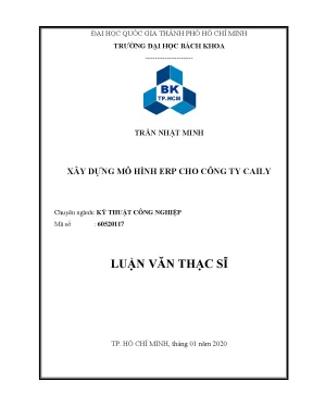Luận văn thạc sĩ kỹ thuật công nghiệp xây dựng mô hình erp cho công ty caily