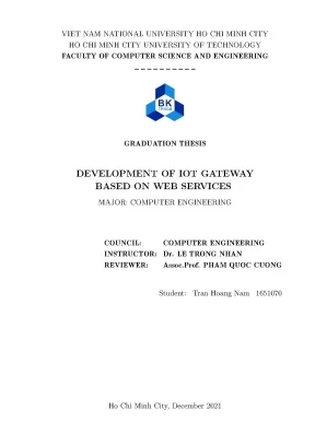Luận văn tốt nghiệp kỹ thuật máy tính development of iot gateway based on web services