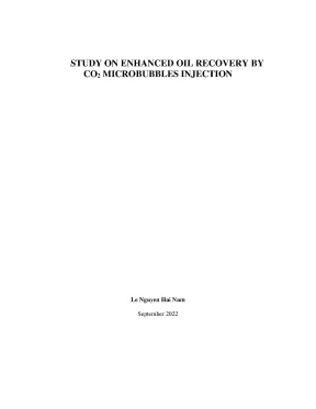 Luận văn thạc sĩ kỹ thuật môi trường study on enhanced oil recovery by co2 microbubbles injection