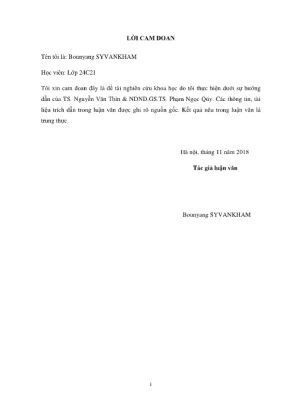 Luận văn thạc sĩ xây dựng công trình thủy nghiên cứu hiện trạng và đề xuất giải pháp đảm bảo an toàn lũ cho đập đất ở tỉnh saravanh cộng hòa dân chủ nhân dân lào áp dụng cho hồ chứa nước sexet2