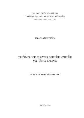 Luận văn thạc sĩ khoa học thống kê bayes nhiều chiều và ứng dụng