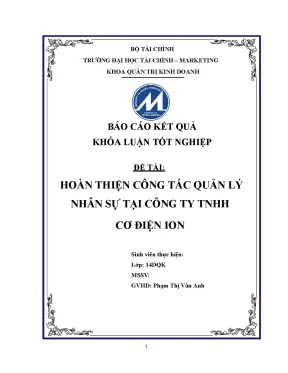 Đề tài luận văn tốt nghiệp