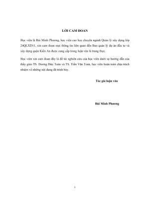 Luận văn thạc sĩ quản lý xây dựng đề xuất giải pháp nâng cao năng lực quản lý dự án cho ban quản lý dự án đầu tư và xây dựng quận kiến an