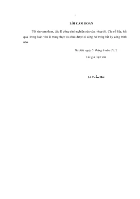 Luận văn thạc sĩ kinh tế tài nguyên thiên nhiên và môi trường nghiên cứu đánh giá hiệu quả kinh tế phòng lũ của các hồ chứa thượng nguồn sông hương